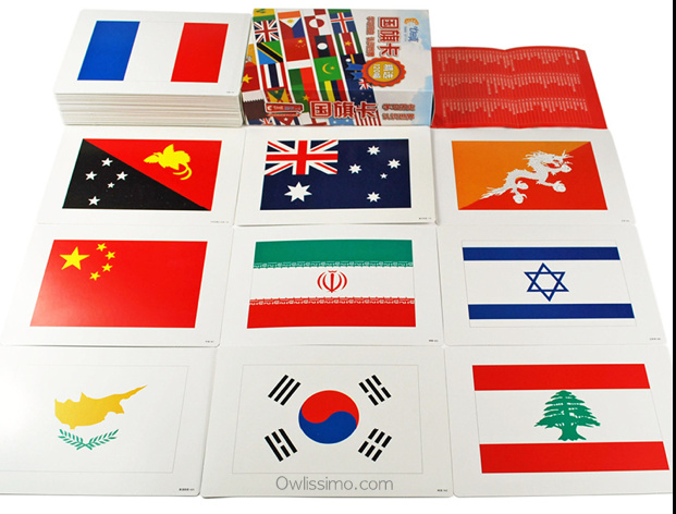 World Flags flash cards (front)