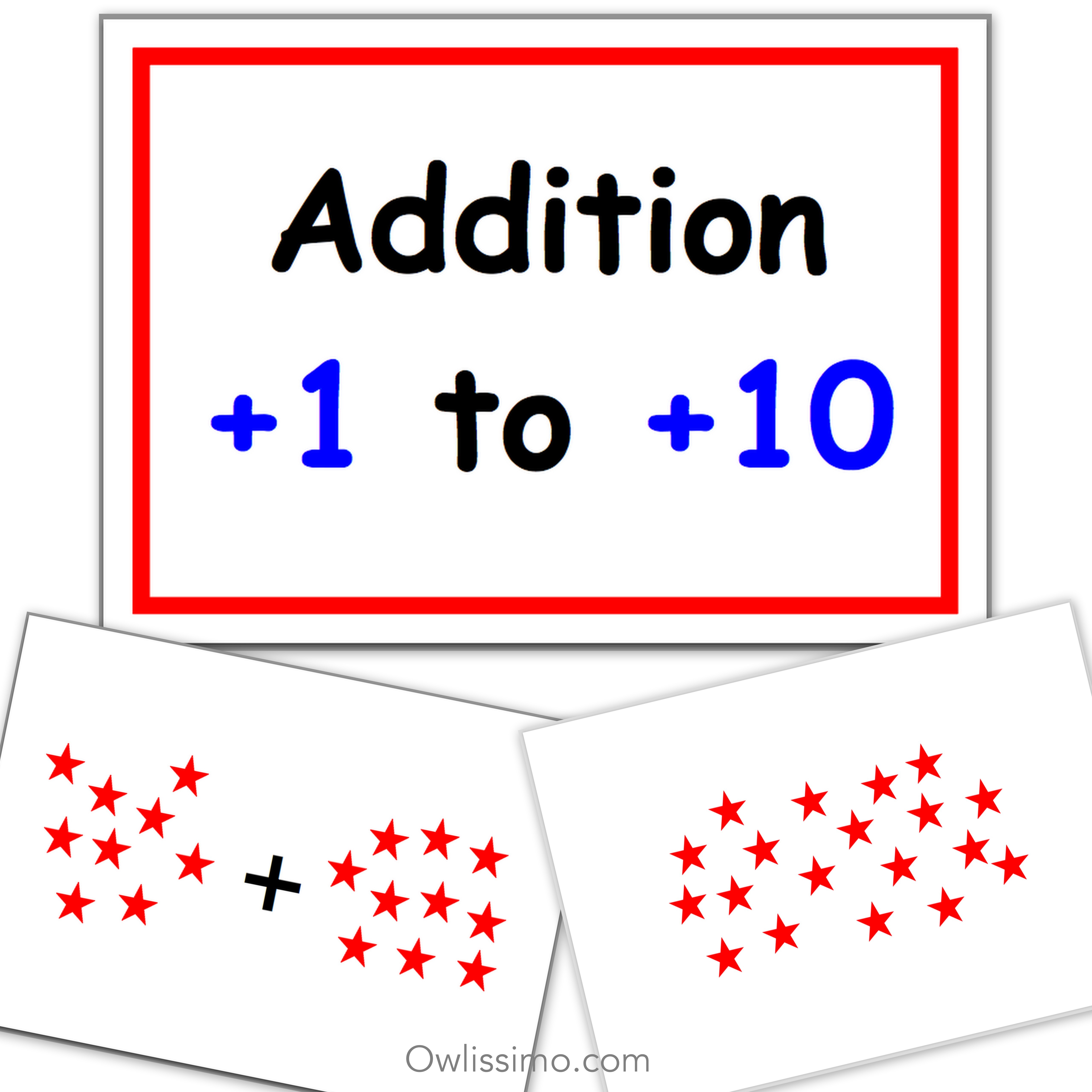 Printable Flashcards Addition Owlissimo