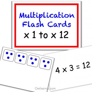 Flashcards - Mathematics Multiplication product image