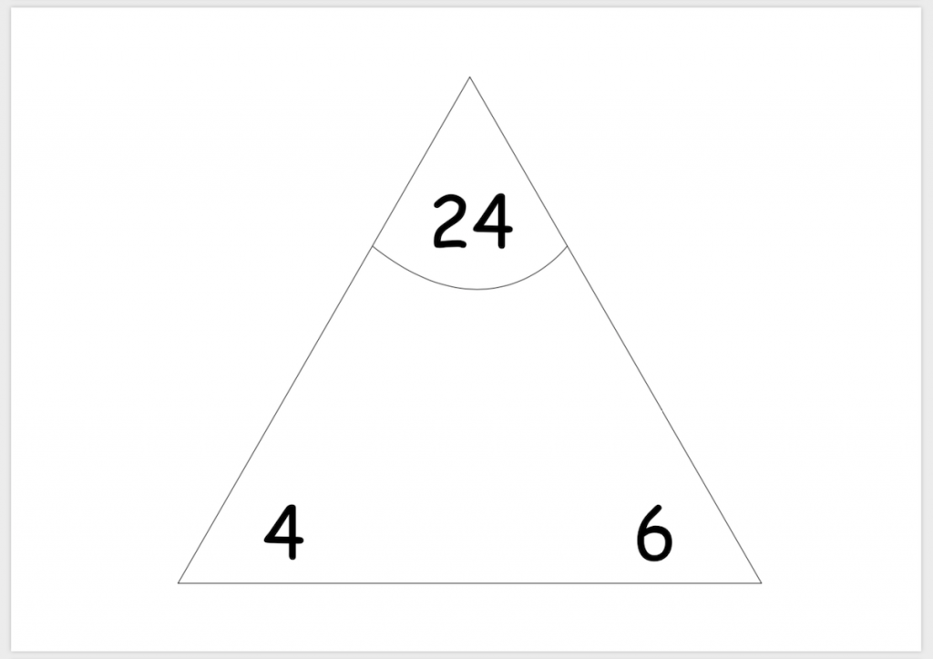 Multiplication Division Triangles Worksheets