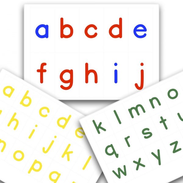 Printable Montessori Movable Alphabet - Large & Small Bundle cover